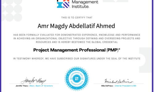 PMP Certificate