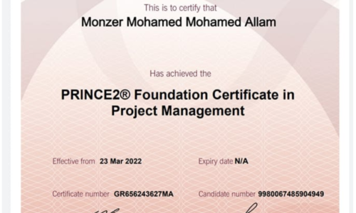 Prince 2 certificate