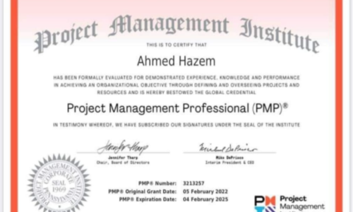 PMP Certificate