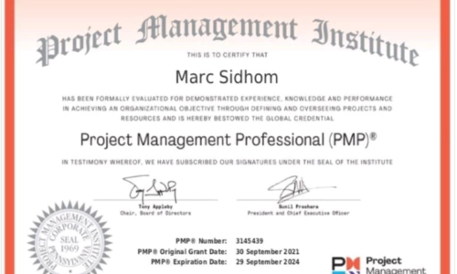 PMP Certificate